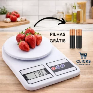 Balança Digital de Cozinha 10kg com Precisão de 1g