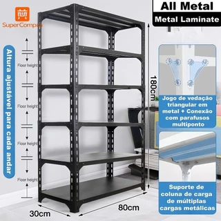 Estante Prateleira de aço multifuncional reforçada alta capacidade de carga organização simplificada em Oferta na Shopee
