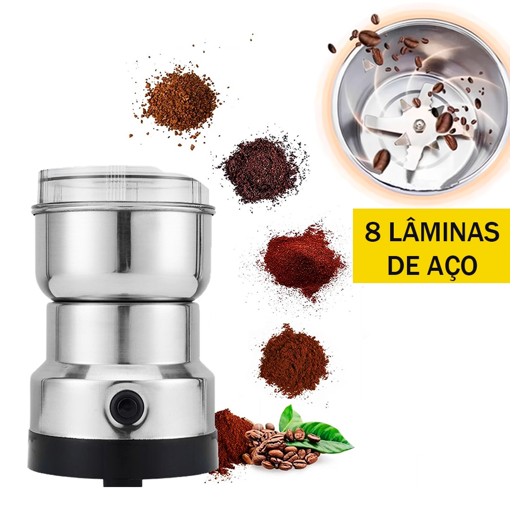 Moedor de Café 110V ou 220V Elétrico Triturador De Grãos 8 L