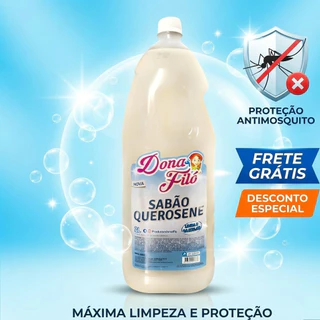 Sabão Com Querosene Dona Filo 2L Limpeza Profunda Ação Repelente Limpa e da Brilho em Oferta na Shopee