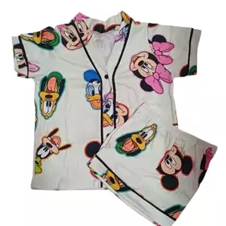 Pijama americano curto Infantil Temático Personagens Menina Suede Premium em Oferta na Shopee