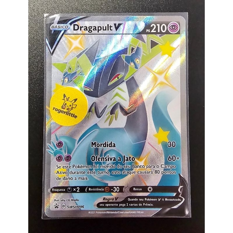 Carta Pokemon Dragapult V SWSH096 Full Art Shiny Destinos Brilhantes |  Shopee Brasil