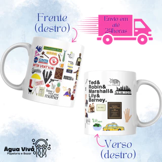 CANECA SÉRIE HOW I MET YOUR MOTHER CANECA ICONS COMO CONHECI SUA MÃE