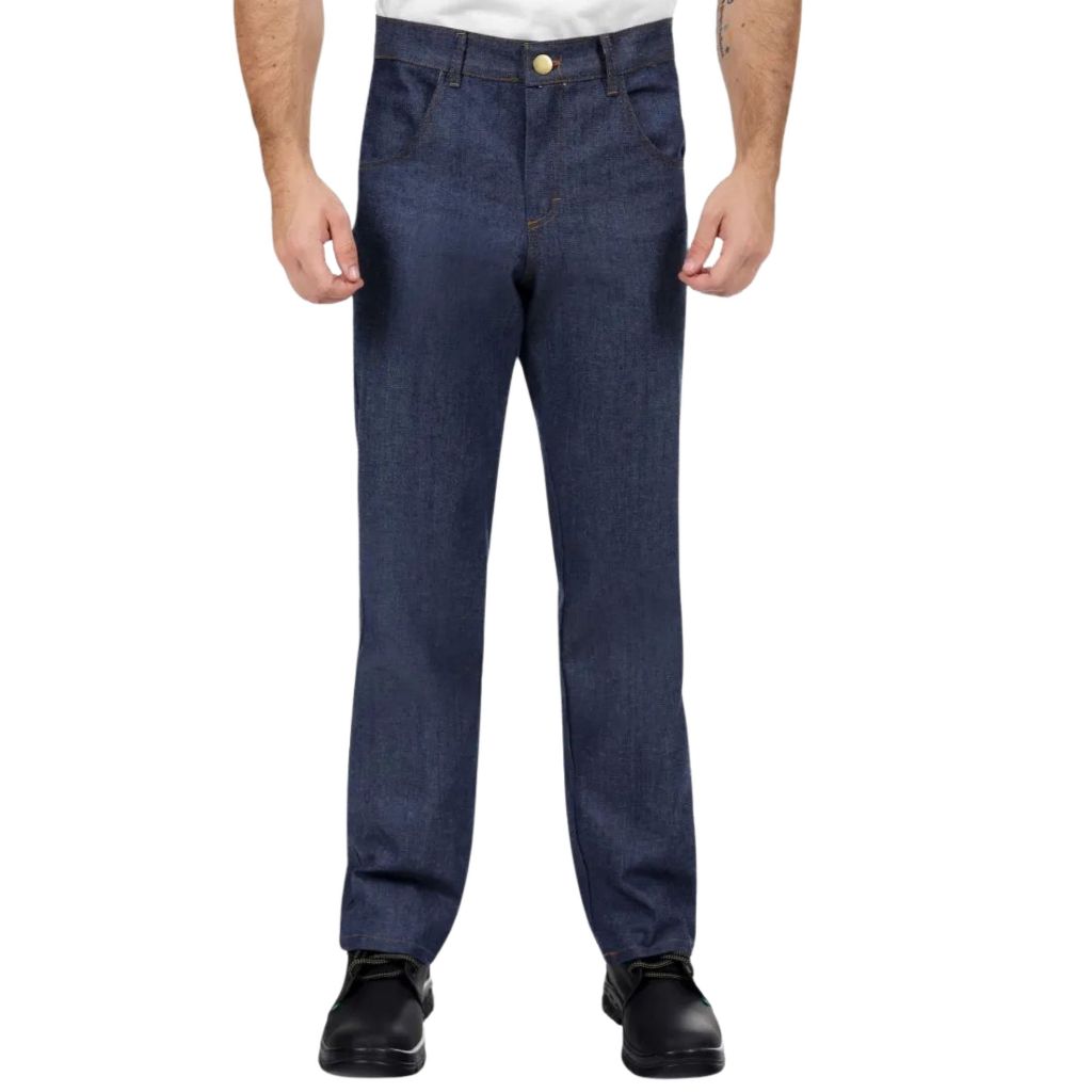 Calça Jeans Masculina Para Trabalho Modelo Reto Serviço Direto da ...