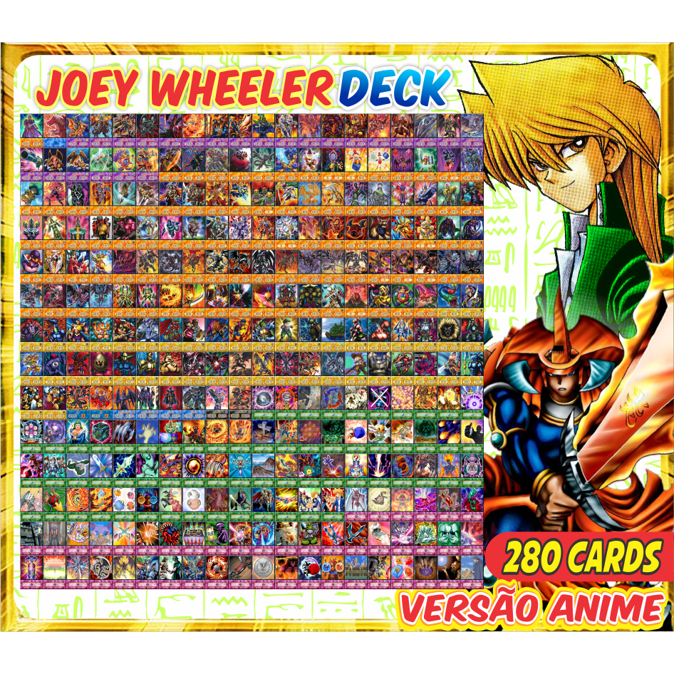 Joey Wheeler (280 Cards) Deck GRANDE Anime | Shopee Brasil