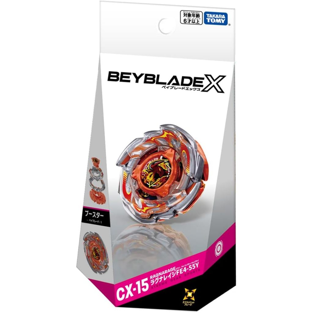 TAKARA TOMY Beyblade X CX-15 Booster Raguna Rage FE4-55Y