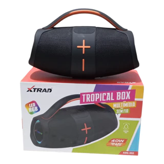 OFERTA] Caixa de Som Bluetooth 40W RMS PREMIUM Alto Falante GRAVE Portátil TWS Xtrad 3600 mAh  4.7 em Oferta na Shopee