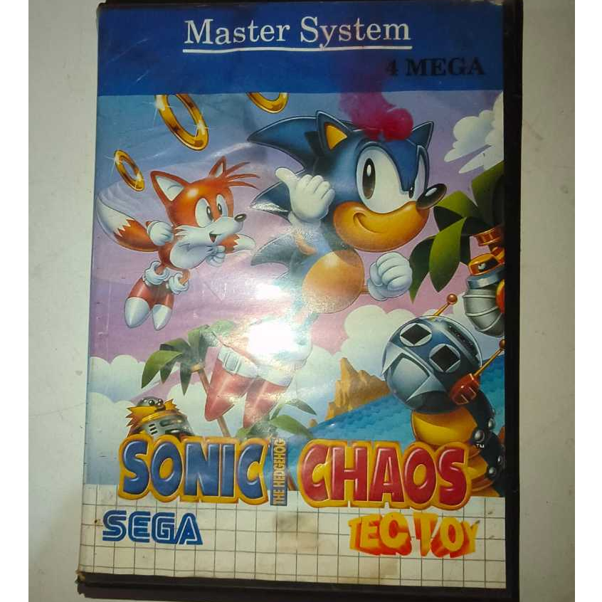 Cartucho Sonic HedgeHog Chaos Master System | Shopee Brasil