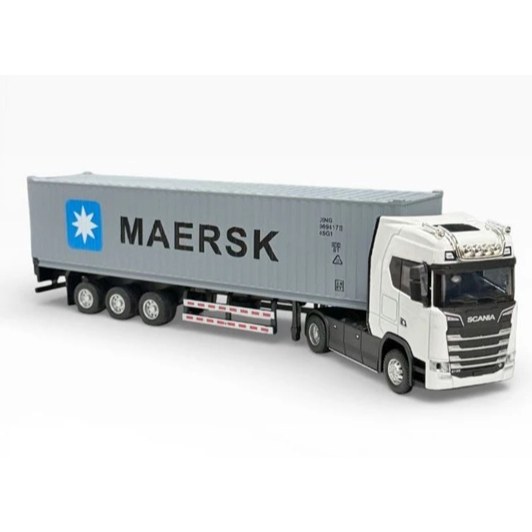 Miniatura Caminhão Scania, Mercedes, Volvo com Container 1:50 – Metal ...
