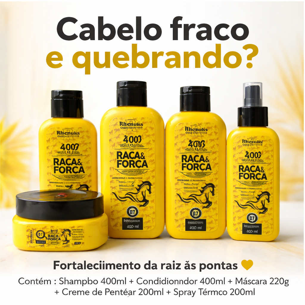 Kit Força e Crescimento Capilar B7 Para Cabelo Fraco e Quebradiço ...