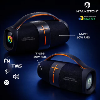 [ORIGINAL] CAIXA DE SOM GIGANTE PREMIUM ALTO FALANTE GRAVE POTENTE Bluetooth HMASTON TWS 60W/30W em Oferta na Shopee