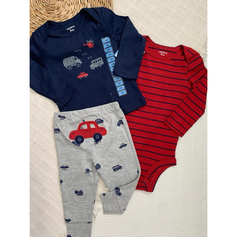 Conjunto Carter’s Trio 6 meses Carrinho em Oferta na Shopee