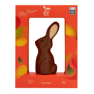 Coelho Artesanal Cacau Magia Chocolate ao Leite 70g Cacau Show em Oferta na Shopee