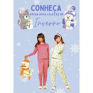 PIJAMA MANGA LONGA SUEDE INFANTIL em Oferta na Shopee