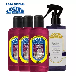 Kit Coala Orquídea Negra Limpador 120ml + Home Spray 260ml em Oferta na Shopee
