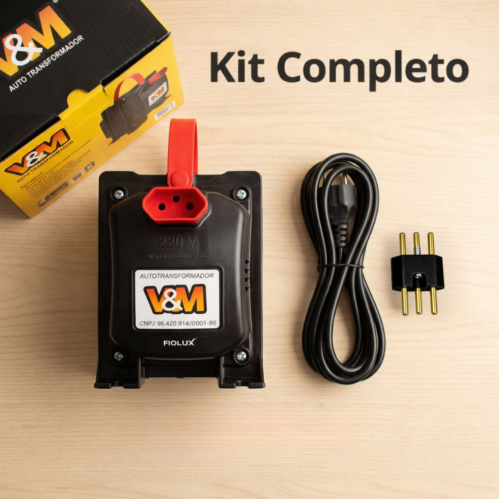 Transformador 7000va Tomada Tripolar Vm Bivolt 110 220v E 220 110v