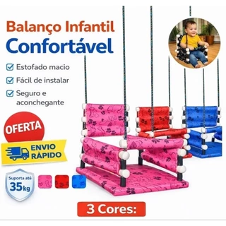 Cadeirinha De Balanço Infantil Menina e Menino em Oferta na Shopee
