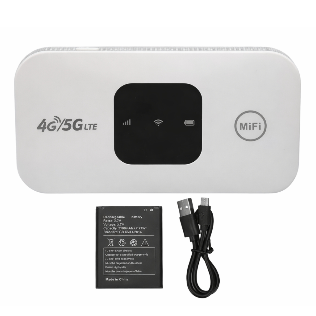 Roteador Portátil 4G 5G LTE Wi-Fi Tri-Banda Mobile Wifi M100 Alcance 40m