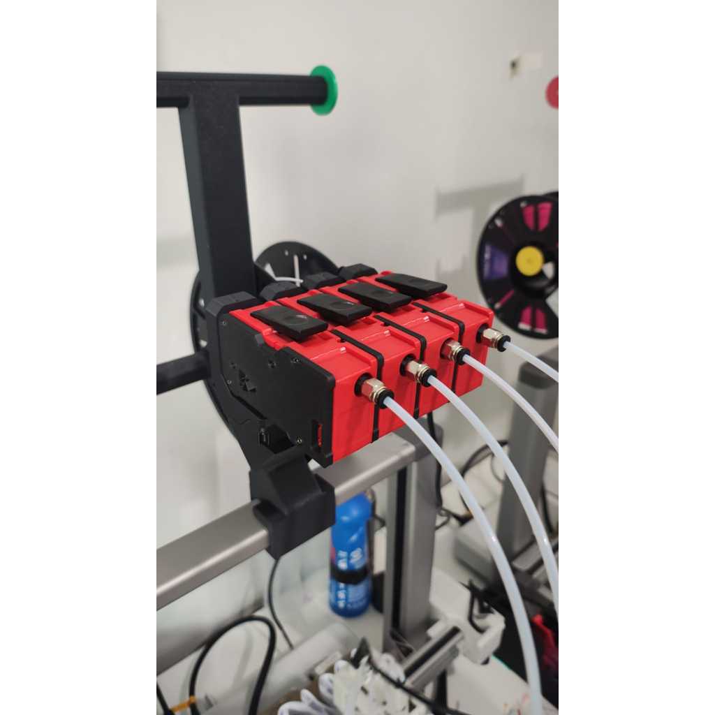 BMCU - AMS LITE CHINES - para bambu lab a1 ou a1 mini - nao acompanha suporte superior