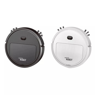 Robô Aspirador Inteligente Branco/Preto - Limpeza Automática e Design Compacto — foto 2 — Achou Levou Brasil