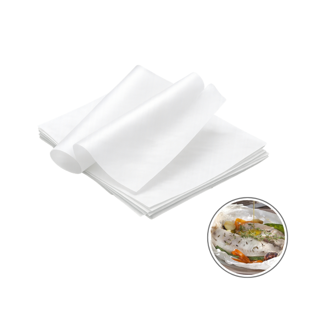 Papel Manteiga 50x70cm 100 Folhas Para Assar Forno Antiaderente ...