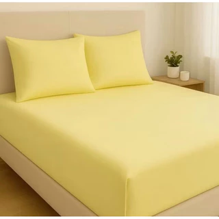 Lençol com Elástico Percal Toque de Algodão – 3 Peças Casal/Queen/Solteiro em Oferta na Shopee