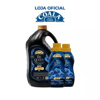 Kit Coala Laundry 1 Lava Roupas 5L + 2 Amaciantes - The Queen em Oferta na Shopee