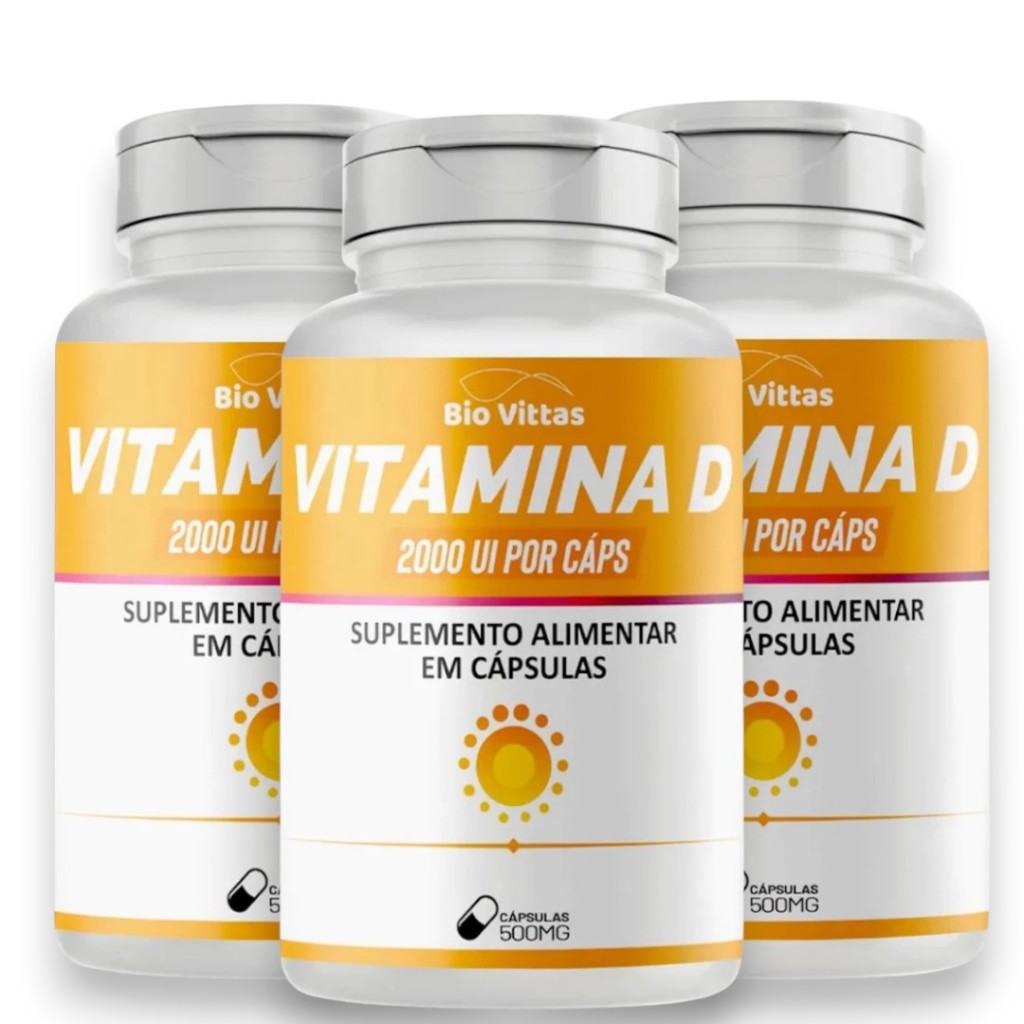 Vitamina D3 com 2000ui Vitamina do sol 120 cápsulas | Shopee Brasil