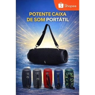 Caixa De Som Extreme 3 33CM/120W OU 23CM//70W Com Alça Bluetooth Pen-Drive Aux SD Rádio em Oferta na Shopee