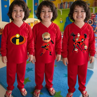 Pijama Infantil Longo Dos Incríveis Menino Masculino em Oferta na Shopee
