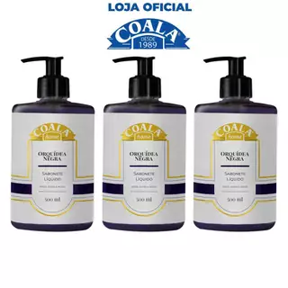 Kit 3 Unidades Sabonete Líquido Coala Home - Orquídea Negra - 500ml