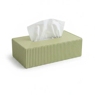 Porta Lenço de Papel de Luxo Caixa Organizadora Lavabo Banheiro Suporte Premium Texturizado Dispenser Decoração Casa