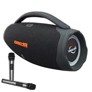 Caixa de som bluetooth Boombox Gigante Bluetooth 35cm com microfone sem fio alto-falante bluetooth em Oferta na Shopee