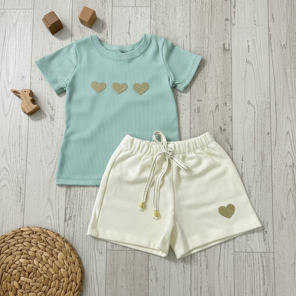 Conjunto Moletinho Infantil (Tam. 2 a 10 anos, 3 Cores)
