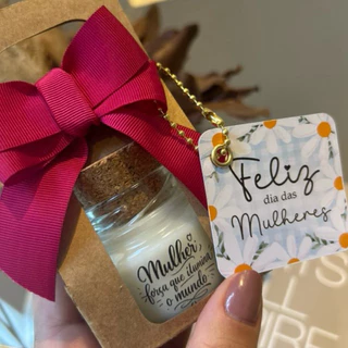 kit mini Vela Aromática Dia das Mulheres – Presente Delicado e Inspirador em Oferta na Shopee