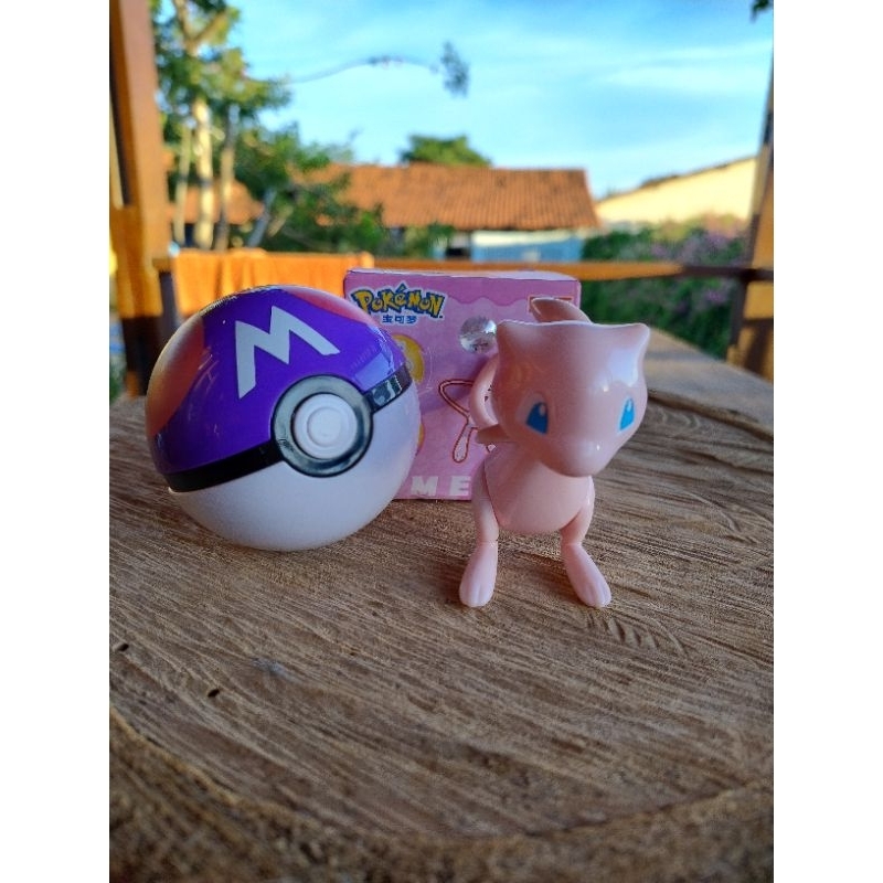 Pokémon Na Pokébola Master Ball Mew Dobrável Articulado Anime Figure ...
