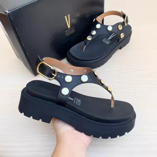 Sandália Feminina Vizzano Plataforma Tamanco Tratorado Confortável Salto Alto Esferas Casual em Oferta na Shopee