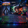 Kit Mobilador One Hand Gamer Completo Para Celular Com Teclado + Mouse Gamer Led RGB