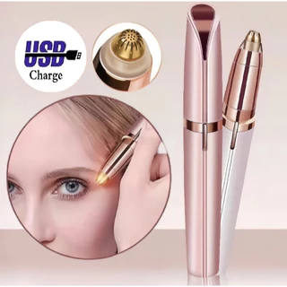 Depilador Sombrancelha Indolor Caneta para Depilação Removedor de Sobrancelhas Recarregavel USB em Oferta na Shopee