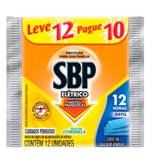 Repelente Citronela 12h SBP 12 Unidades em Oferta na Shopee