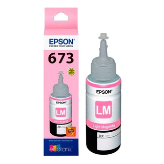 Garrafa de Tinta Epson T673 Magenta Claro 70ml em Oferta na Shopee