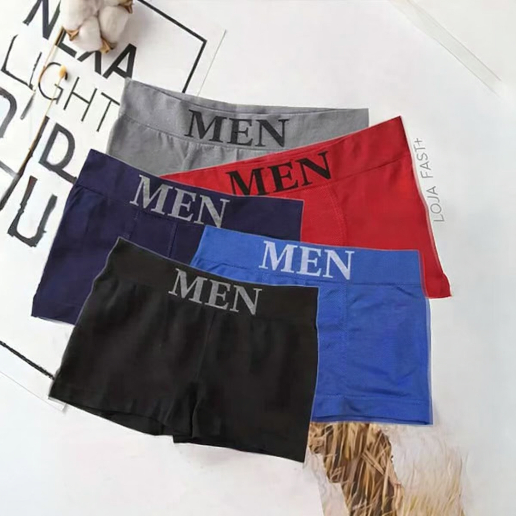 Kit Cuecas Boxer Microfibra Adulto Premium