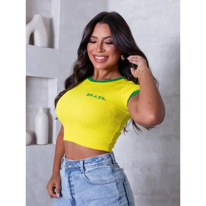 Baby Look Copa do Brasil Cropped