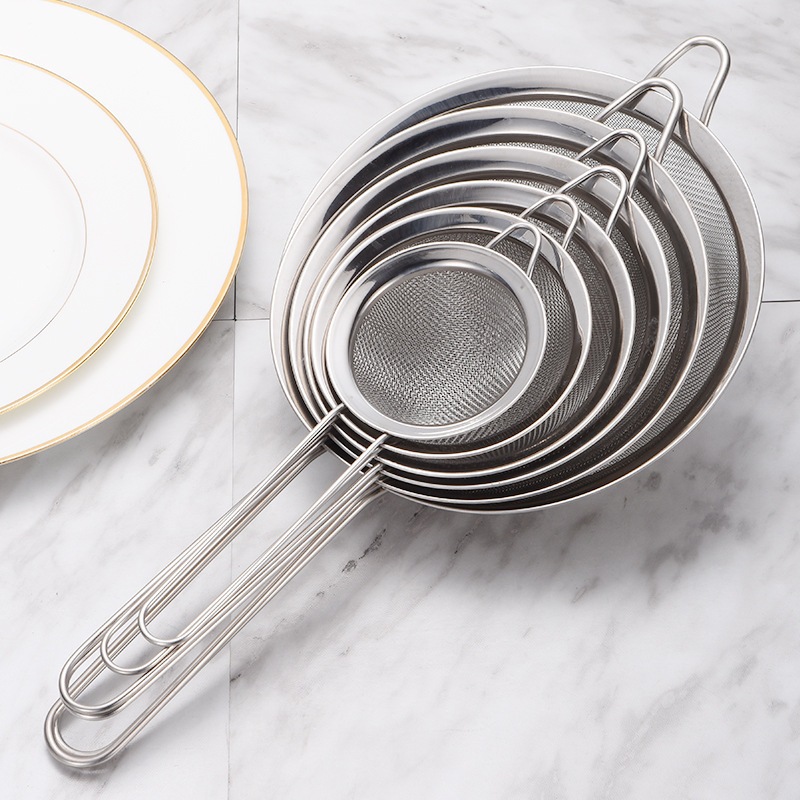Conjunto de Peneiras de Inox - 3 Peças, Coador Essencial par