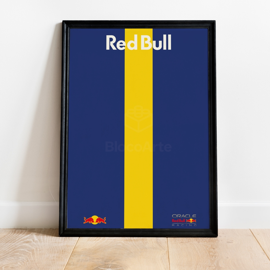 Quadro Expositor para Carro RB20 F1 com LED | 50x70cm Moldura