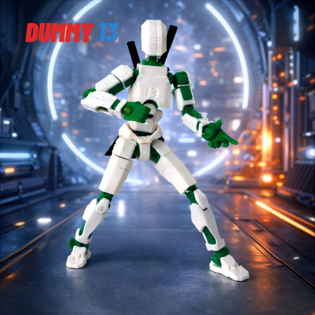 Boneco Robô Dummy 13 Articulado - Kit Montagem - impressão 3D - Ação ...