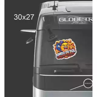 Adesivo para caminhão Amigo sol / amantes da lua 30x27 em Oferta na Shopee