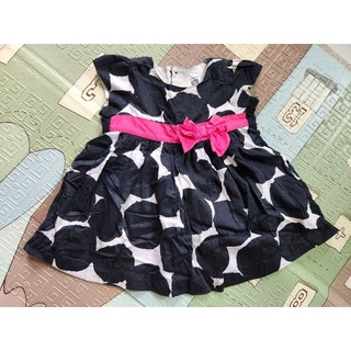 [Desapego baby] Vestido Carters 6 meses preto com rosa bebe menina em Oferta na Shopee