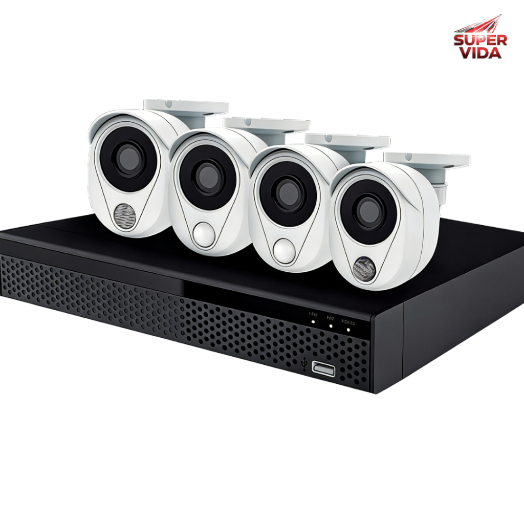 Kit DVR/NVR Multi Sensor Bitvision - 4 Câmeras, 1080p e H.265,Completo ...