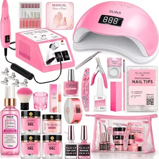 Kit de Alongamento de Unha em Gel Profissional + Lixadeira Mercedes e Cabine Led Uv - Envio Imediato em Oferta na Shopee